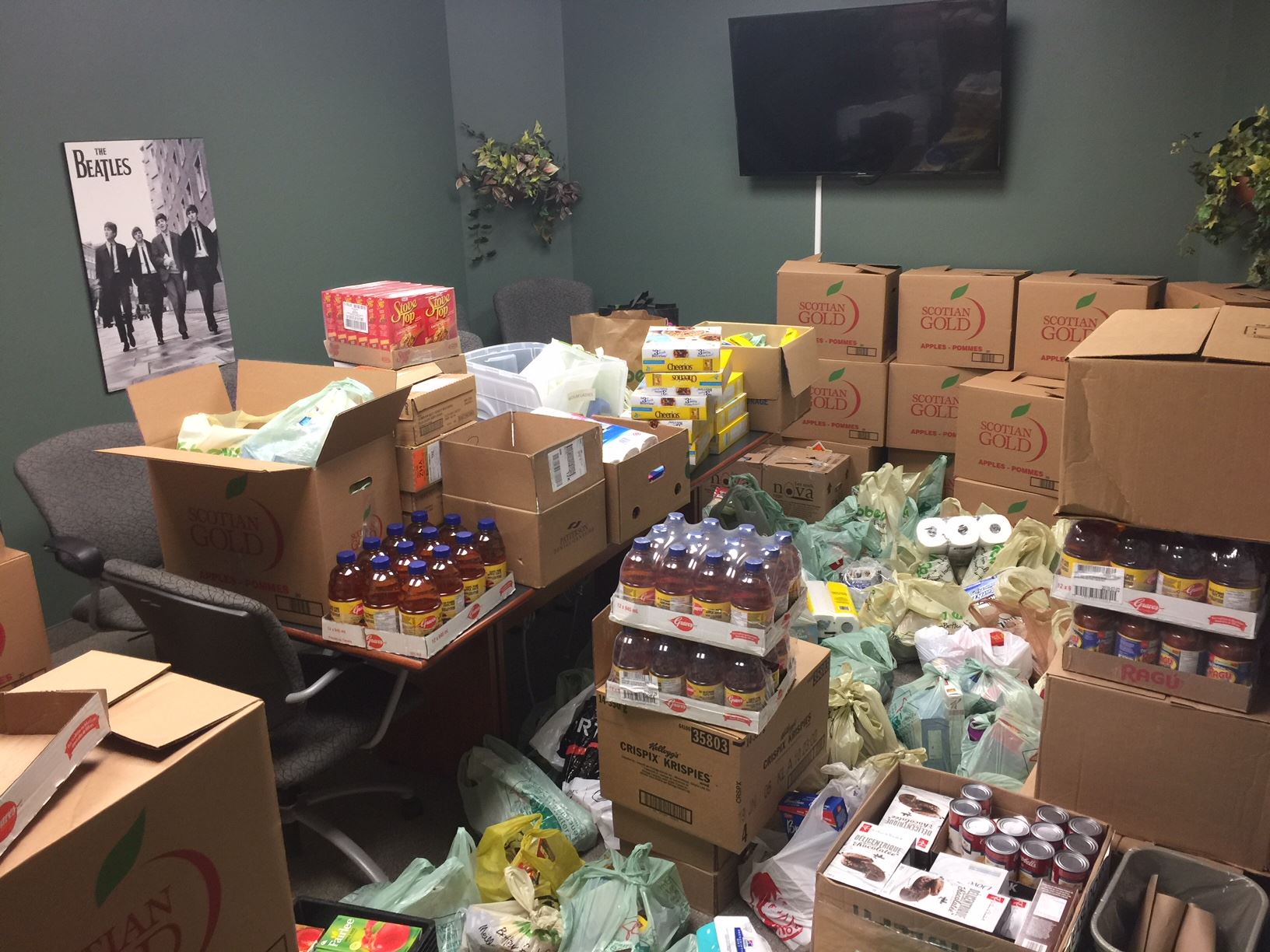 gates insurance and k-rock food drive